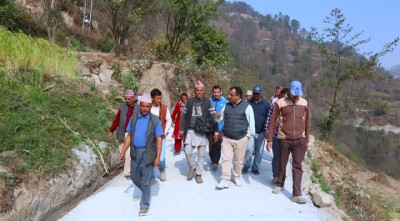 पूर्वमन्त्री लम्सालद्धारा आयोजनाको अनुगमन तथा निरीक्षण