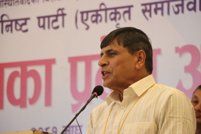 एमालेमा  केपी ओली अल्पमतमा छन्: महासचिव भुसाल